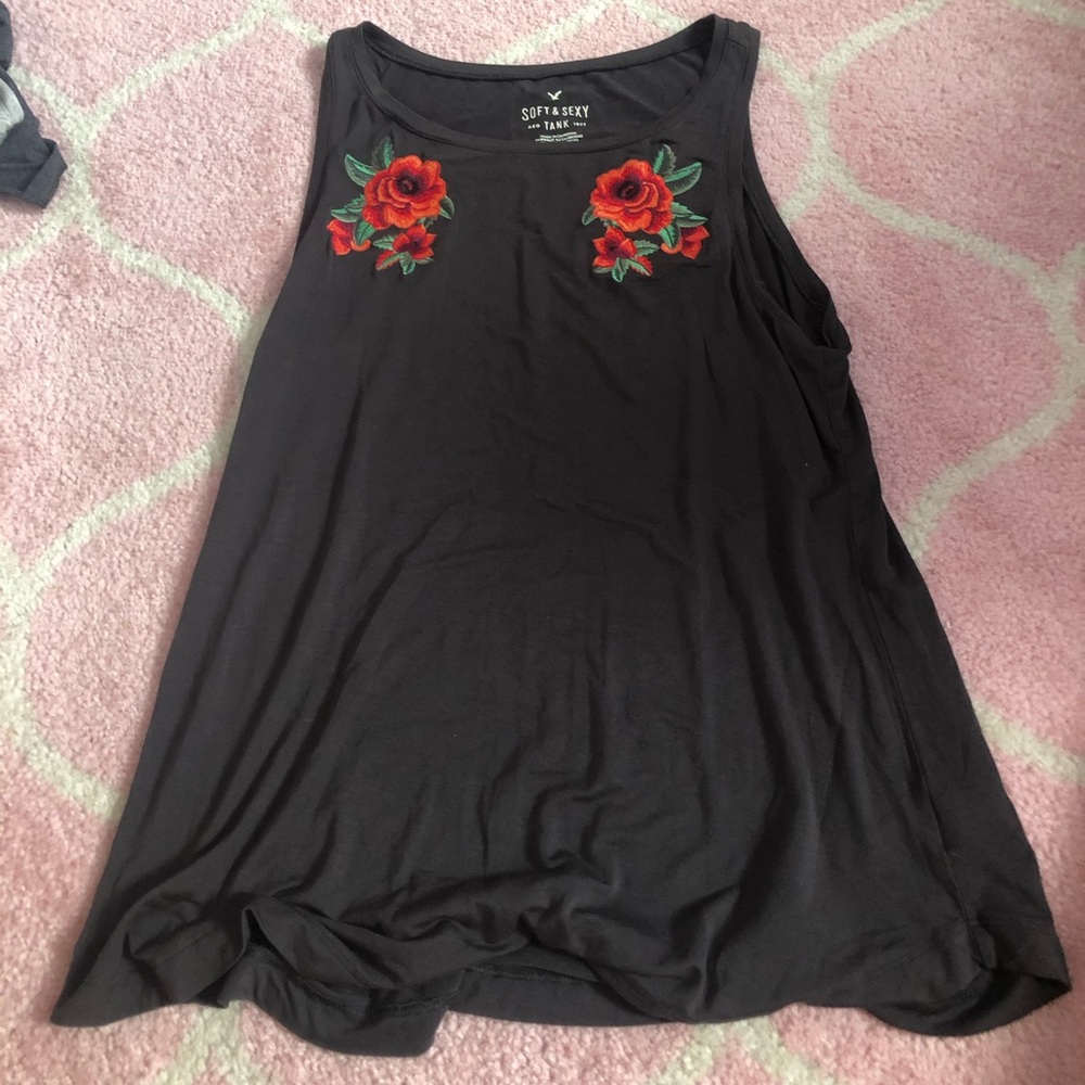 American Eagle Outfitters flower tank top